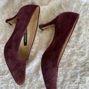 ANNE KLEIN WOMEN'S PUMP 7.5 BURGUNDY HEEL